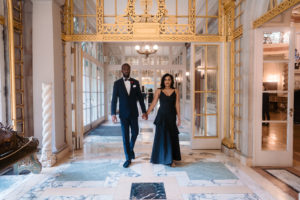 This Fashion-Forward Engagement Session at Anderson House Is Full of Drama