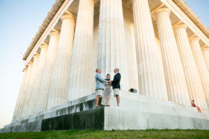 In the Midst of the Coronavirus Shutdown, This Couple Found a Quiet Corner of the Lincoln Memorial to Marry