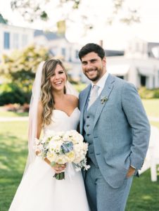 This St. Michaels Wedding Features a Tented Reception, Lush Tree Centerpieces, and a Teepee Lounge Area