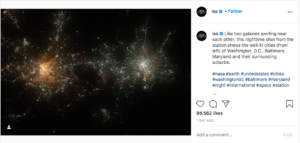 Two Galaxies Intertwined on Camera the Other Night—No Wait, That’s Just an Aerial Shot of DC and Baltimore
