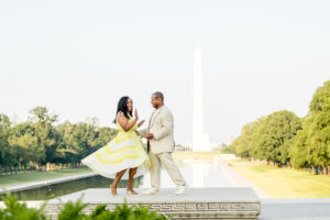 After a Sex-and-the-City-Inspired Proposal, This Couple’s Engagement Photos Featured Three Wardrobe Changes