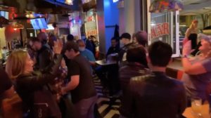 Trump Retweets Video of Supporters Not Wearing Masks at a DC Bar