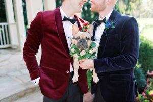 This Inn at Little Washington Elopement Features Two Dapper Grooms and One Super Cute French Bulldog