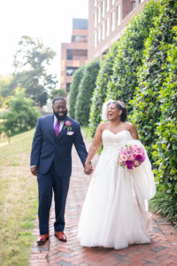 The Menu at This Micro-Wedding Was Printed on Acrylic Over Pressed Flowers