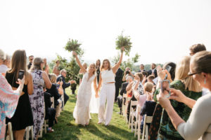 Their Proposal Featured a U-Haul and an 8-Foot Raccoon Mural. Their Rustic Fall Wedding: Gorgeous Greenery, a Winery Setting, and More Raccoons.