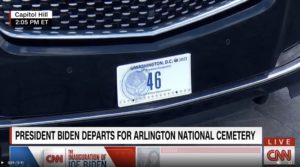 Biden’s Limo Has “Taxation Without Representation” on the License Plate