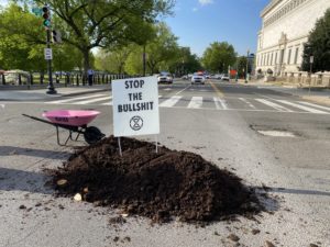 Climate Activists Dumped Cow Poop Near the White House. The City Had to Clean It Up.