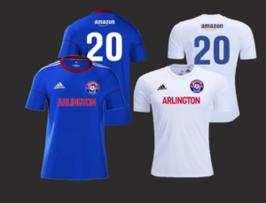 Coming to the Backs of Some Arlington Soccer Jerseys: The Amazon Logo