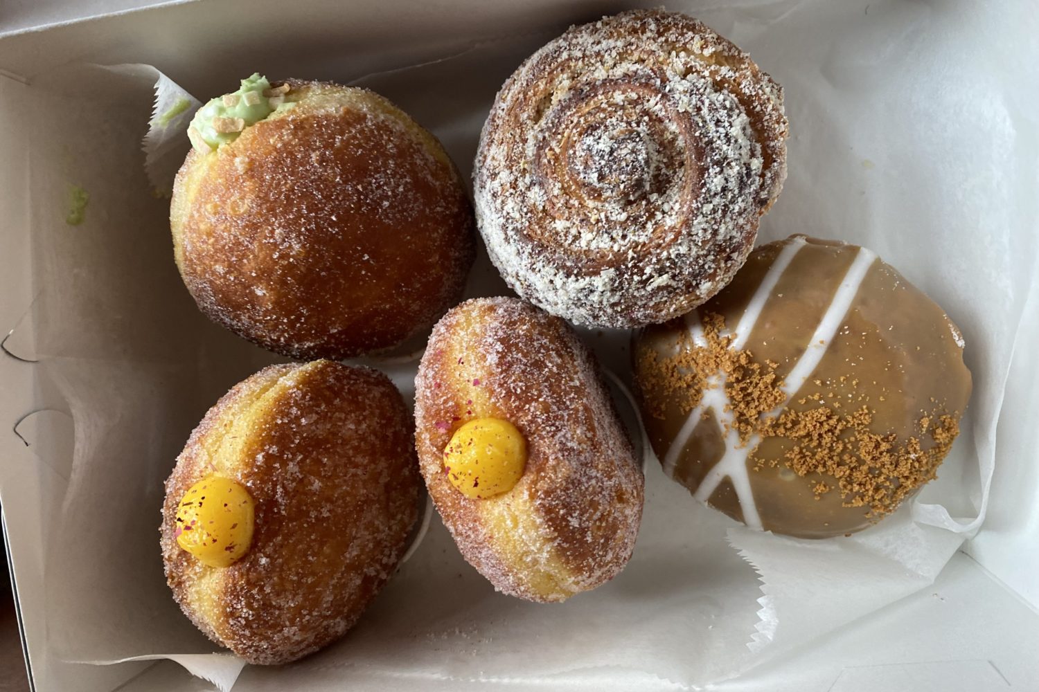 Assorted doughnuts and pastries from Rose Ave. Bakery. Photo by Sami Gruhin.