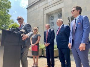 A GOP Event to Support Accused Insurrectionists Went Off the Rails Pretty Quickly