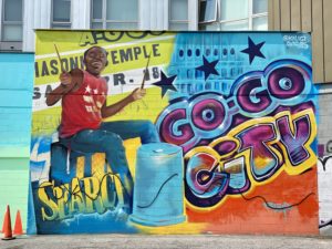 New Go-Go Mural Pays Tribute to the #Don’tMuteDC Movement in Shaw