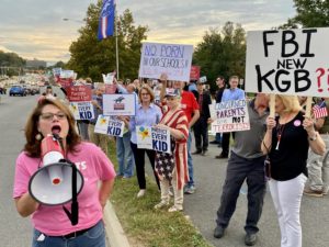 Photos: Right-Wing Protesters Turned Up at the Fairfax School Board to Rail Against . . . Everything.