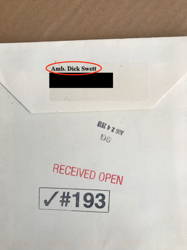 [[Back of letter [[Back of letter