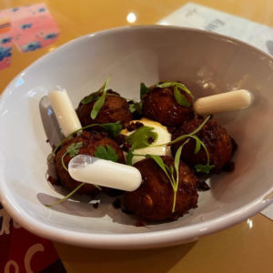 Inject Croquettes With Feta Foam at This Vaccine-Themed Brunch