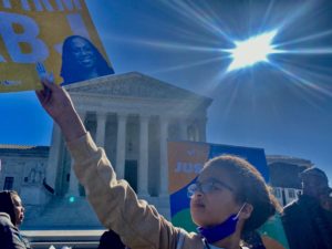 PHOTOS: Supporters Crowd Outside Supreme Court as KBJ Sits Before Senate Judiciary Committee