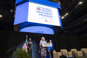 Jill Biden and Billie Jean King Commemorate Title IX’s 50th Anniversary at Capital One Arena