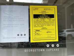 Georgetown Cupcake Shut Down by DC Health Department