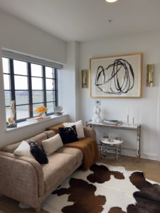 This DC Apartment Is Filled With Art Deco Finds, Midcentury Pieces, and Pops of Orange