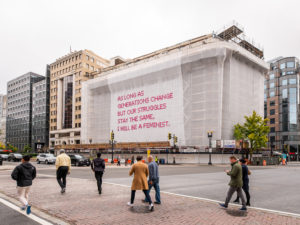 A New Art Installation Is Draped Over the National Museum of Women in the Arts
