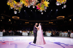 This First-Ever Wedding Reception at the Anthem Featured Dried Flowers and Disco Balls