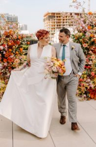 This Summer-and-Citrus-Themed Wedding Included Modern Design Touches and a Theatrical Spin