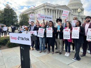 TikTokers Came to Capitol Hill to Speak Out Against a Possible App Ban