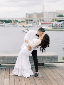 This Waterfront Wedding at the Wharf Featured Nautical Details and a Marvel-Themed Procession