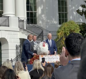 WATCH: President Biden Pardons 2023 National Thanksgiving Turkeys Liberty and Bell