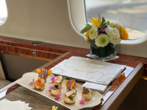 This Catering Company Is Serving Lavish Feasts on Private Jets