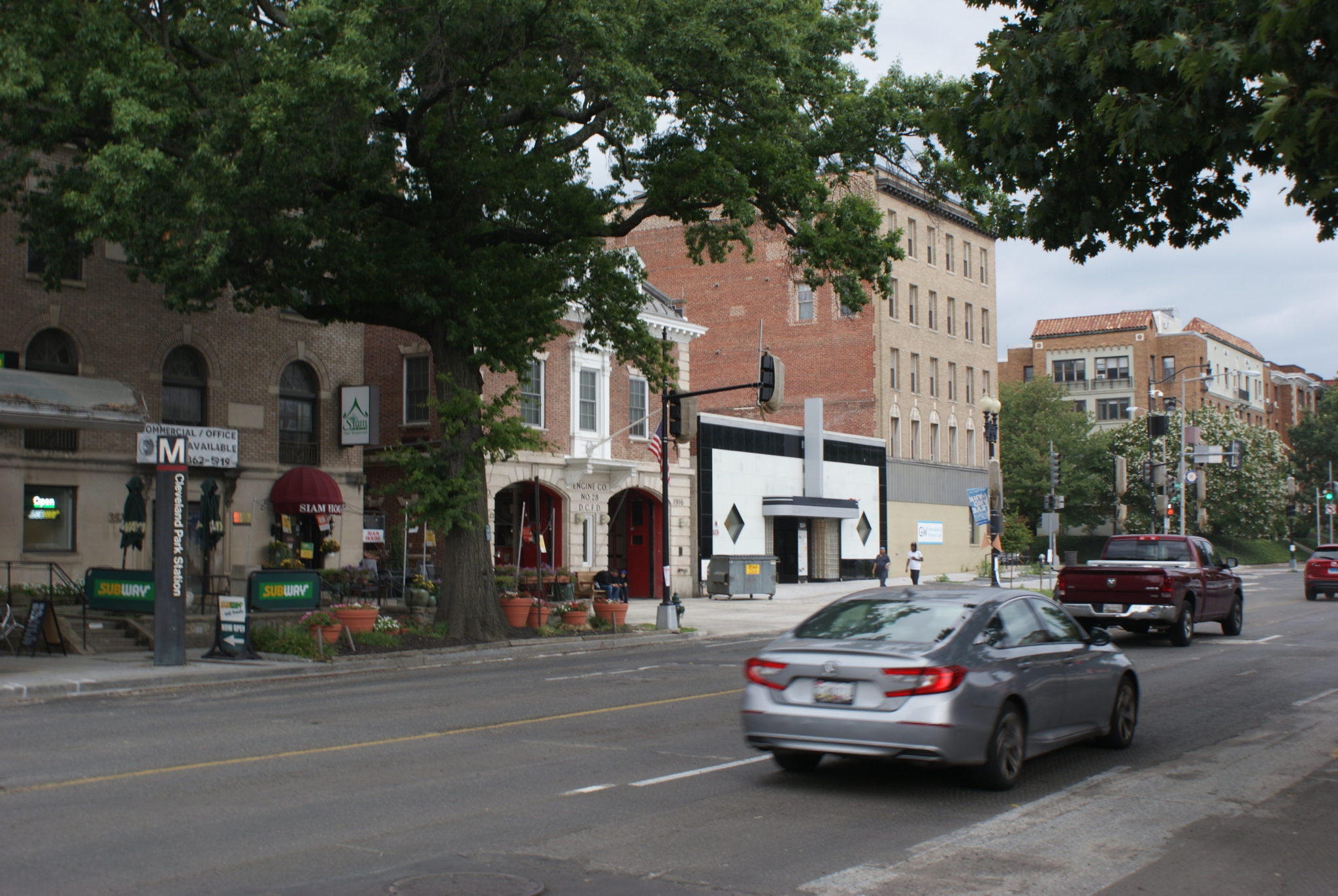 Connecticut Avenue by Cleveland Park.
