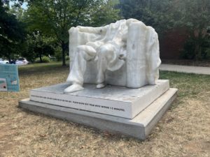 This Melting Statue of Abe Lincoln Was All of Us This Weekend