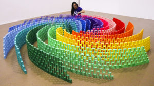 A Famous Domino Artist Wants to Break a Record at the National Building Museum