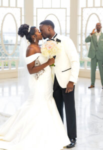 Lavish White-and-Gold Floral Designs Were a Highlight of This Wedding Design