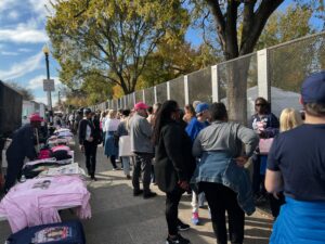 Meet Some of the People Who Lined Up Early for Kamala Harris’s DC Rally