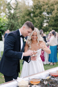 The Oyster-Inspired Escort Display Was a Showstopper at This Tented October Wedding