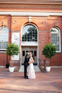 This Couple Rented Potted Plants and Trees for Their Understated Eastern Market Wedding
