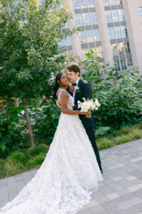 The Theme for This Wedding at the Schuyler Was “A Rainy Parisian Night”