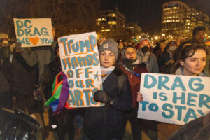PHOTOS AND VIDEO: Protesters Drag Trump’s Kennedy Center Takeover