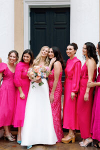 A Colorful Floral Pattern Added Whimsy to This Classic Wedding Design