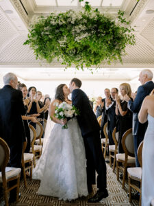 This Blue-and-White Wedding at the Hay-Adams Is Full of Textures and Detail