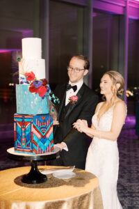 A Jewel-Toned Art Deco Wedding at the Spy Museum