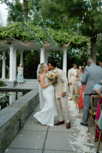 This Wedding Combined Candles, String Lights, and Pastel Colors for an Intimate Summer Dinner Vibe