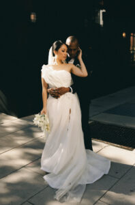 This Artsy Couple Put a Wearable Twist on Traditional Bouquets for Their Wedding Party